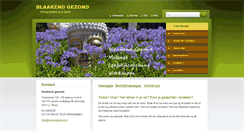 Desktop Screenshot of blaakendgezond.nl
